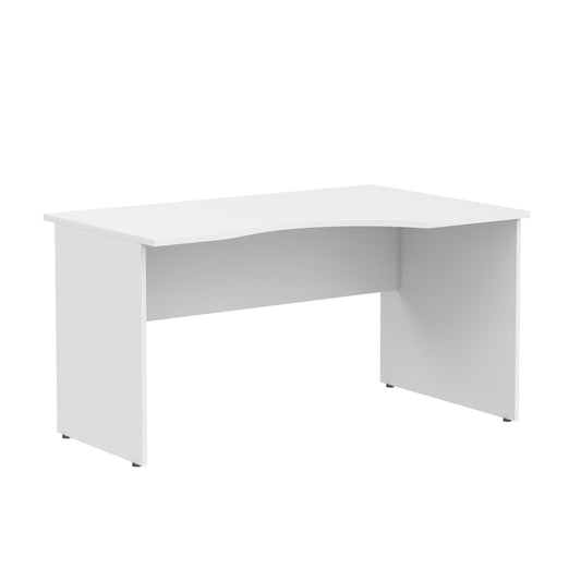 L SHAPE DESK, MADE IN E1 LAMINATE CHIPBOPARD,WITH WOODEN MODESTY PANEL AND LEGS by Treejar | Souqify