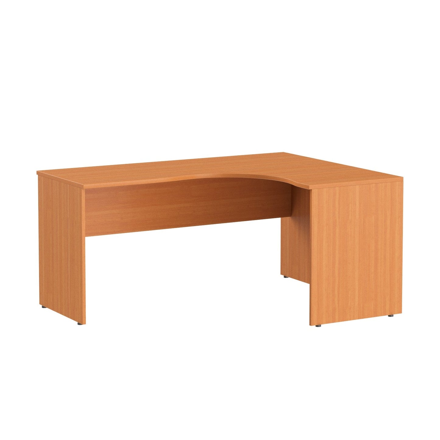 L SHAPE DESK, MADE IN E1 LAMINATE CHIPBOPARD,WITH WOODEN MODESTY PANEL AND LEGS by Treejar | Souqify
