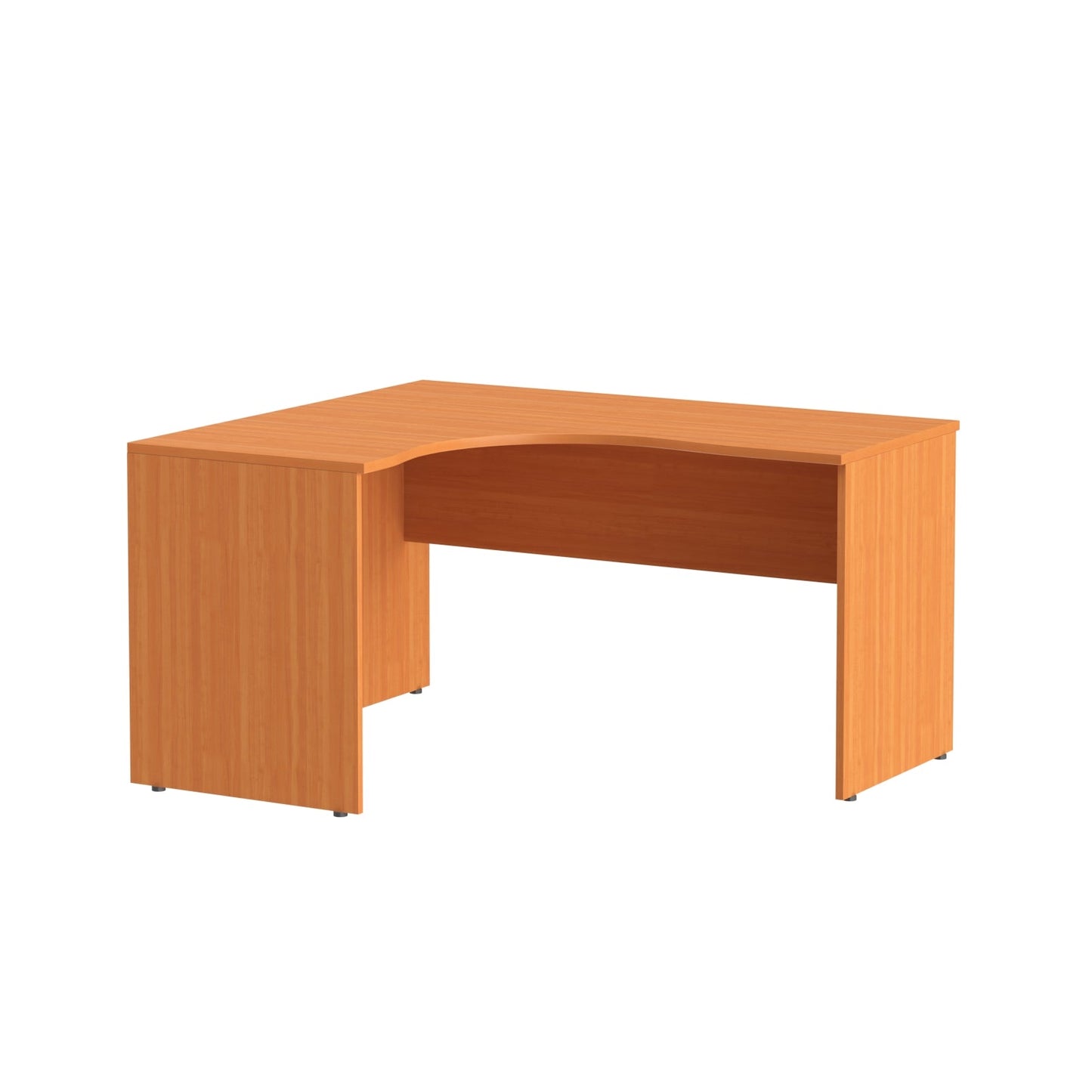 L SHAPE DESK, MADE IN E1 LAMINATE CHIPBOPARD,WITH WOODEN MODESTY PANEL AND LEGS by Treejar | Souqify