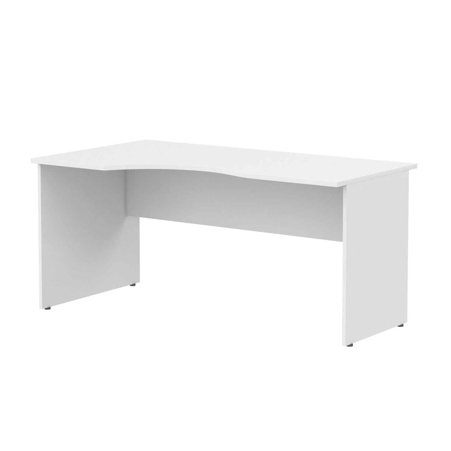 L SHAPE DESK, MADE IN E1 LAMINATE CHIPBOPARD,WITH WOODEN MODESTY PANEL AND LEGS by Treejar | Souqify