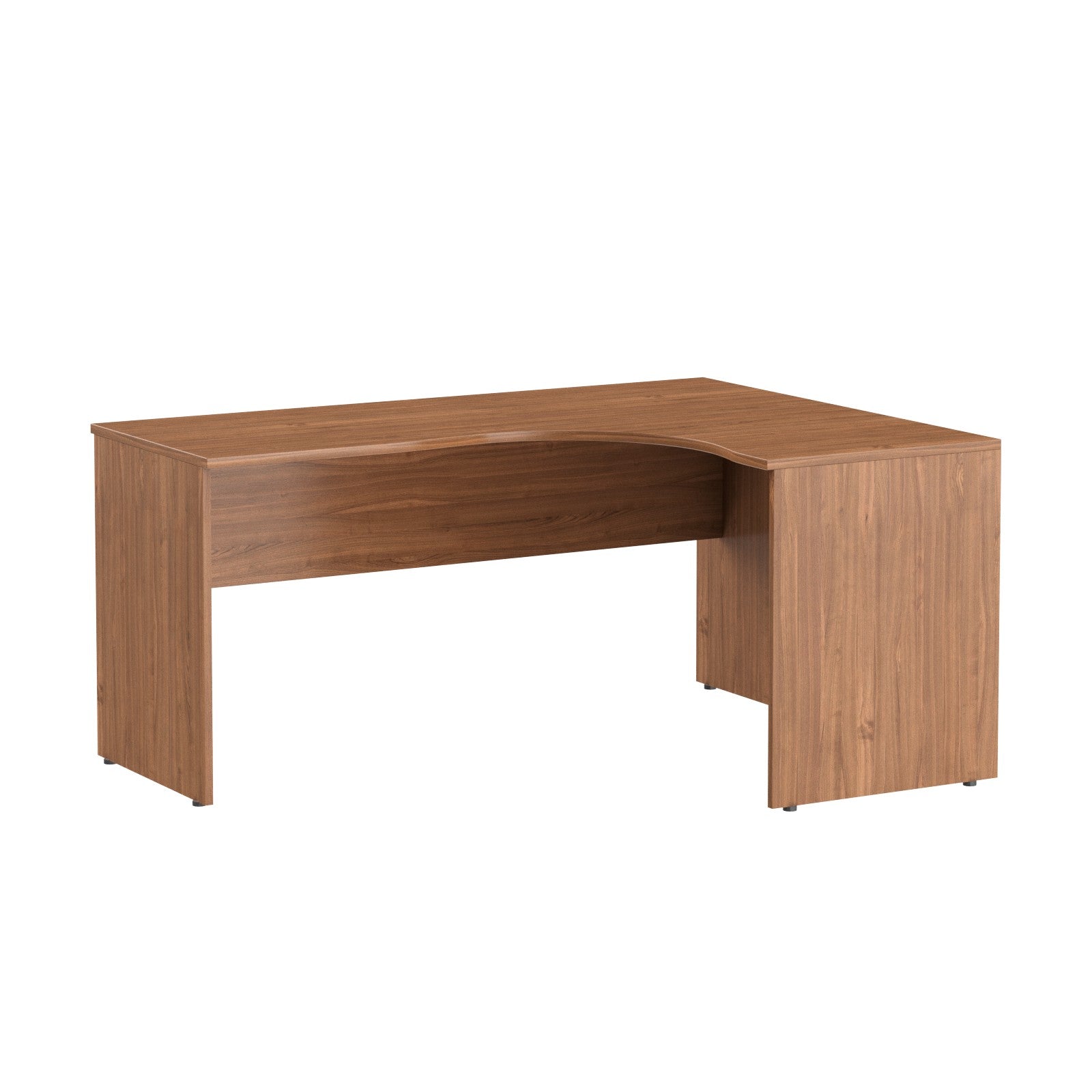 L SHAPE DESK, MADE IN E1 LAMINATE CHIPBOPARD,WITH WOODEN MODESTY PANEL AND LEGS by Treejar | Souqify