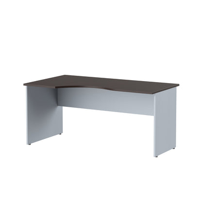 L SHAPE DESK, MADE IN E1 LAMINATE CHIPBOPARD,WITH WOODEN MODESTY PANEL AND LEGS by Treejar | Souqify