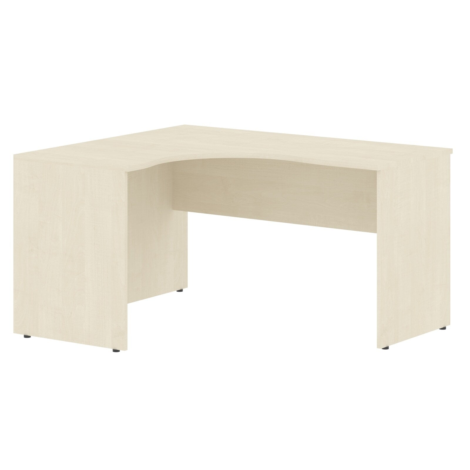 L SHAPE DESK, MADE IN E1 LAMINATE CHIPBOPARD,WITH WOODEN MODESTY PANEL AND LEGS by Treejar | Souqify