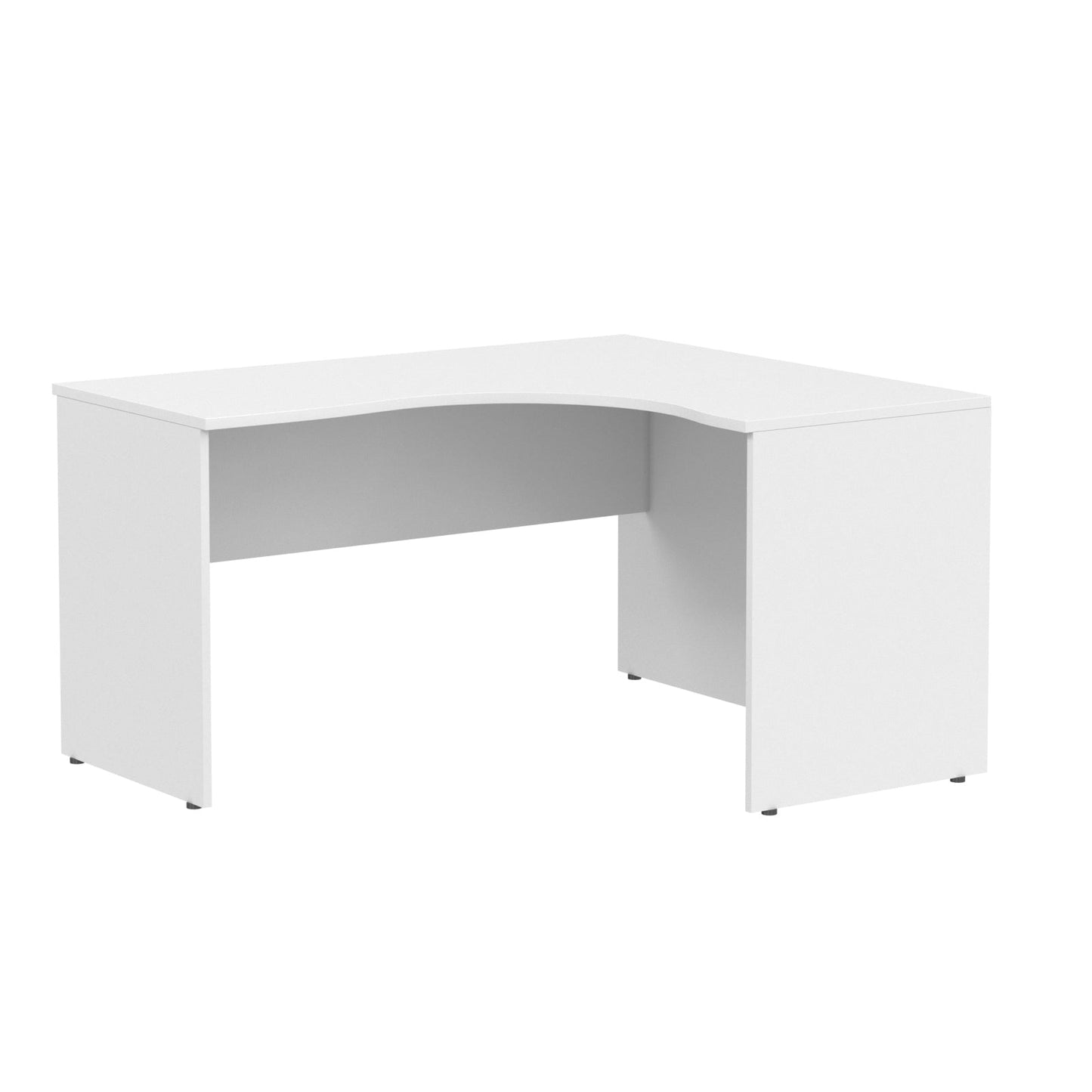 L SHAPE DESK, MADE IN E1 LAMINATE CHIPBOPARD,WITH WOODEN MODESTY PANEL AND LEGS by Treejar | Souqify