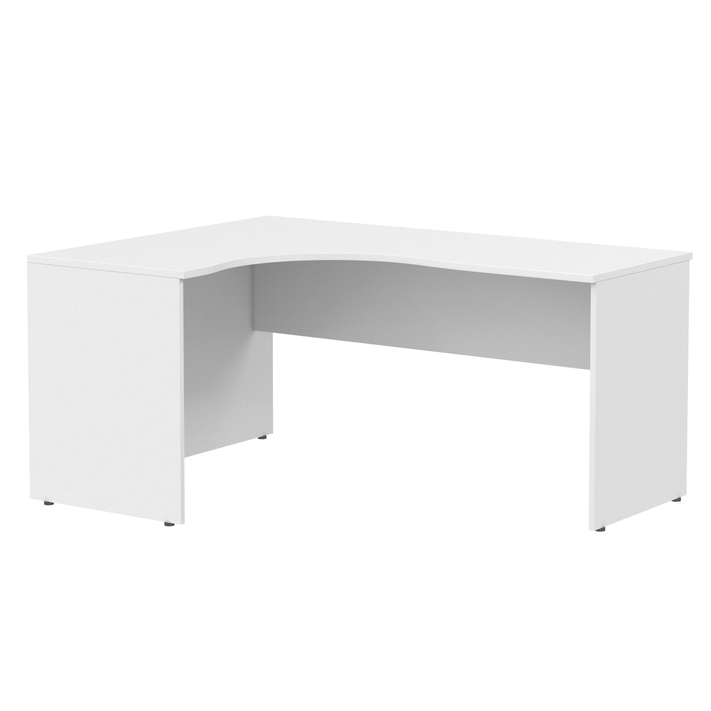 L SHAPE DESK, MADE IN E1 LAMINATE CHIPBOPARD,WITH WOODEN MODESTY PANEL AND LEGS by Treejar | Souqify