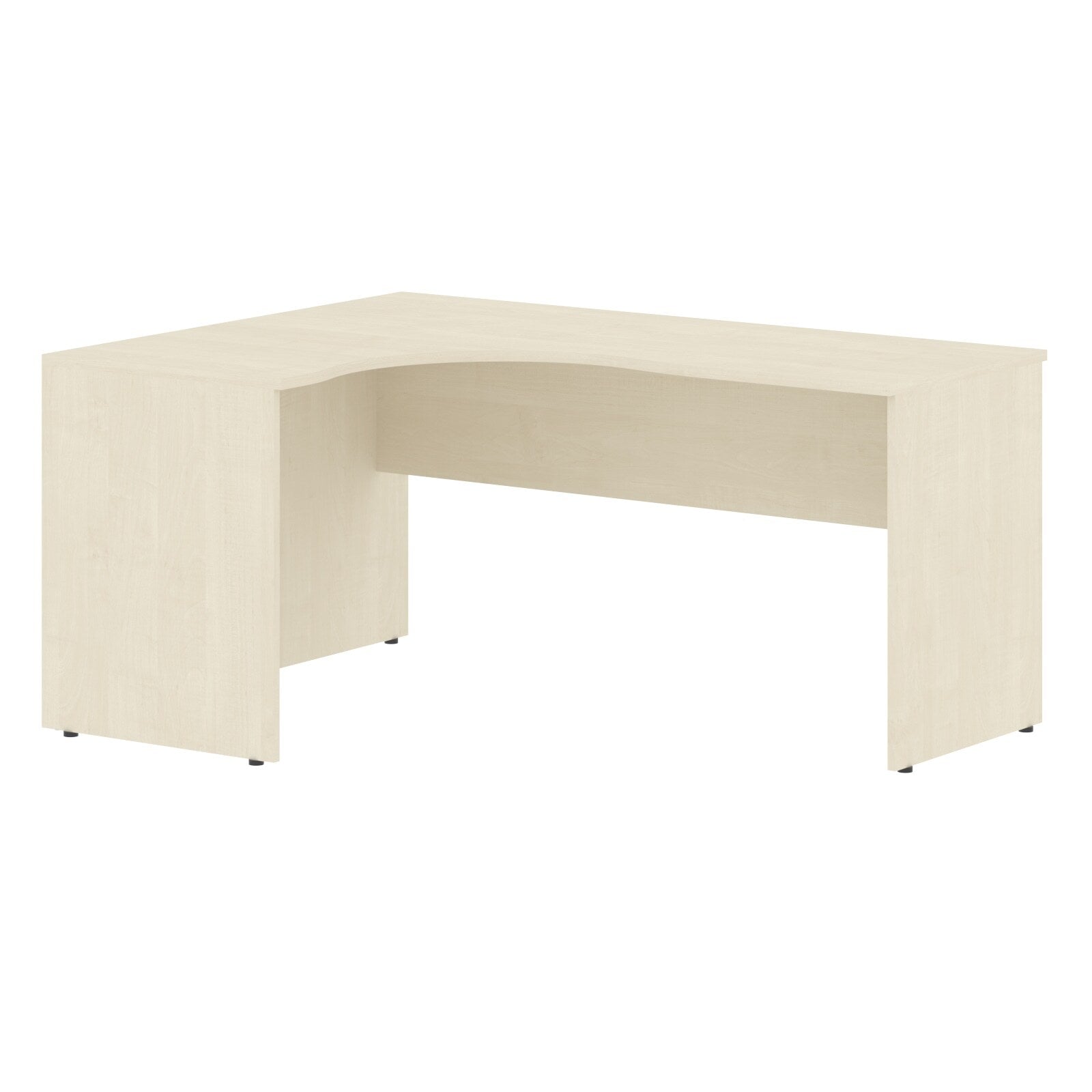L SHAPE DESK, MADE IN E1 LAMINATE CHIPBOPARD,WITH WOODEN MODESTY PANEL AND LEGS by Treejar | Souqify