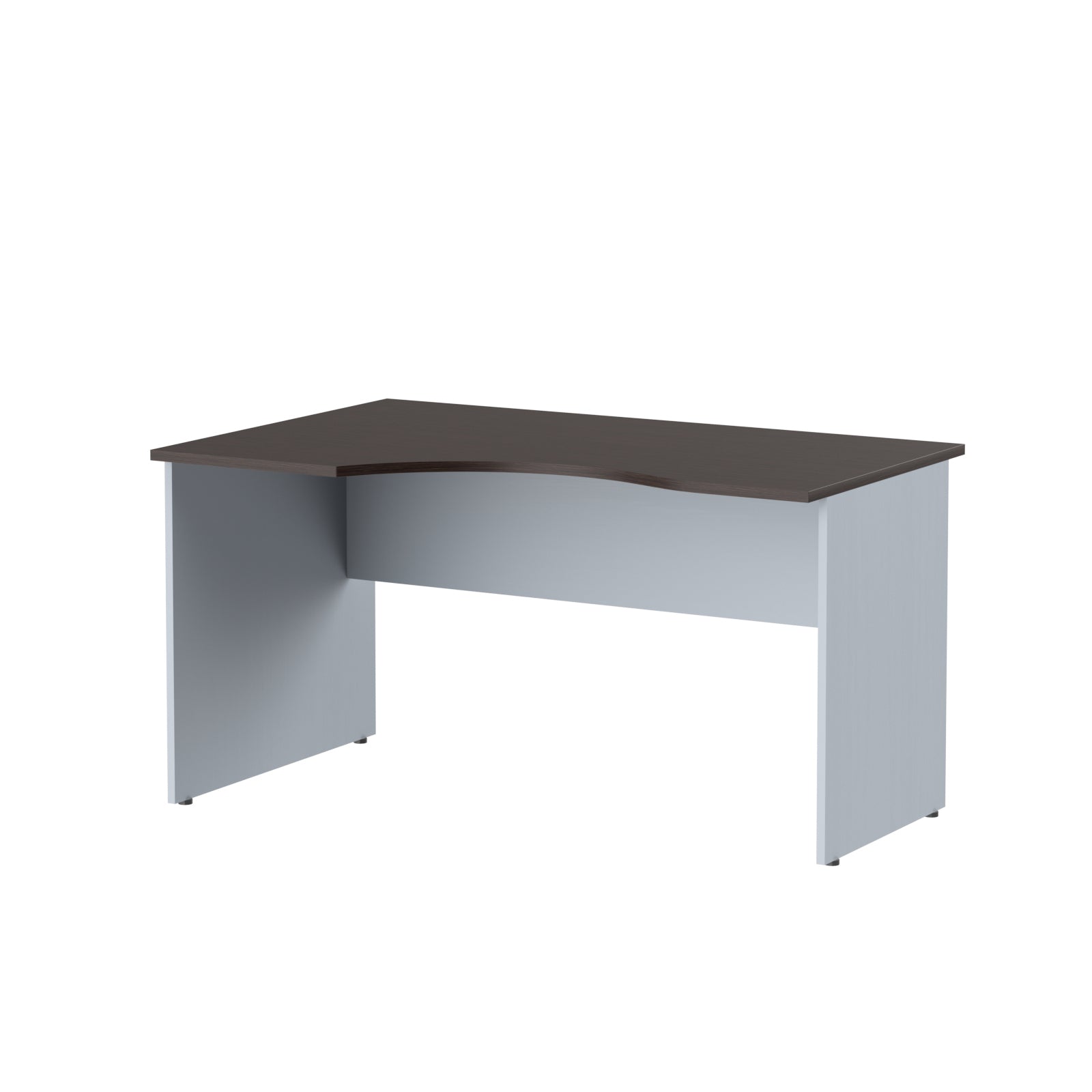 L SHAPE DESK, MADE IN E1 LAMINATE CHIPBOPARD,WITH WOODEN MODESTY PANEL AND LEGS by Treejar | Souqify
