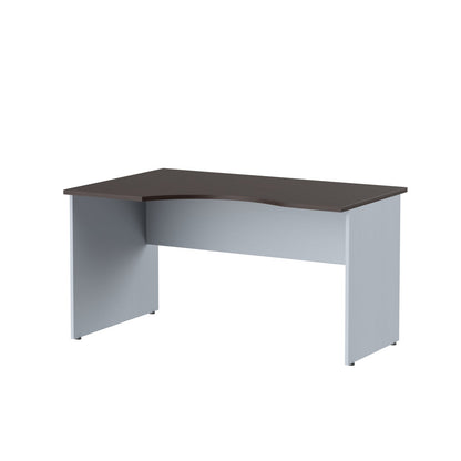 L SHAPE DESK, MADE IN E1 LAMINATE CHIPBOPARD,WITH WOODEN MODESTY PANEL AND LEGS by Treejar | Souqify
