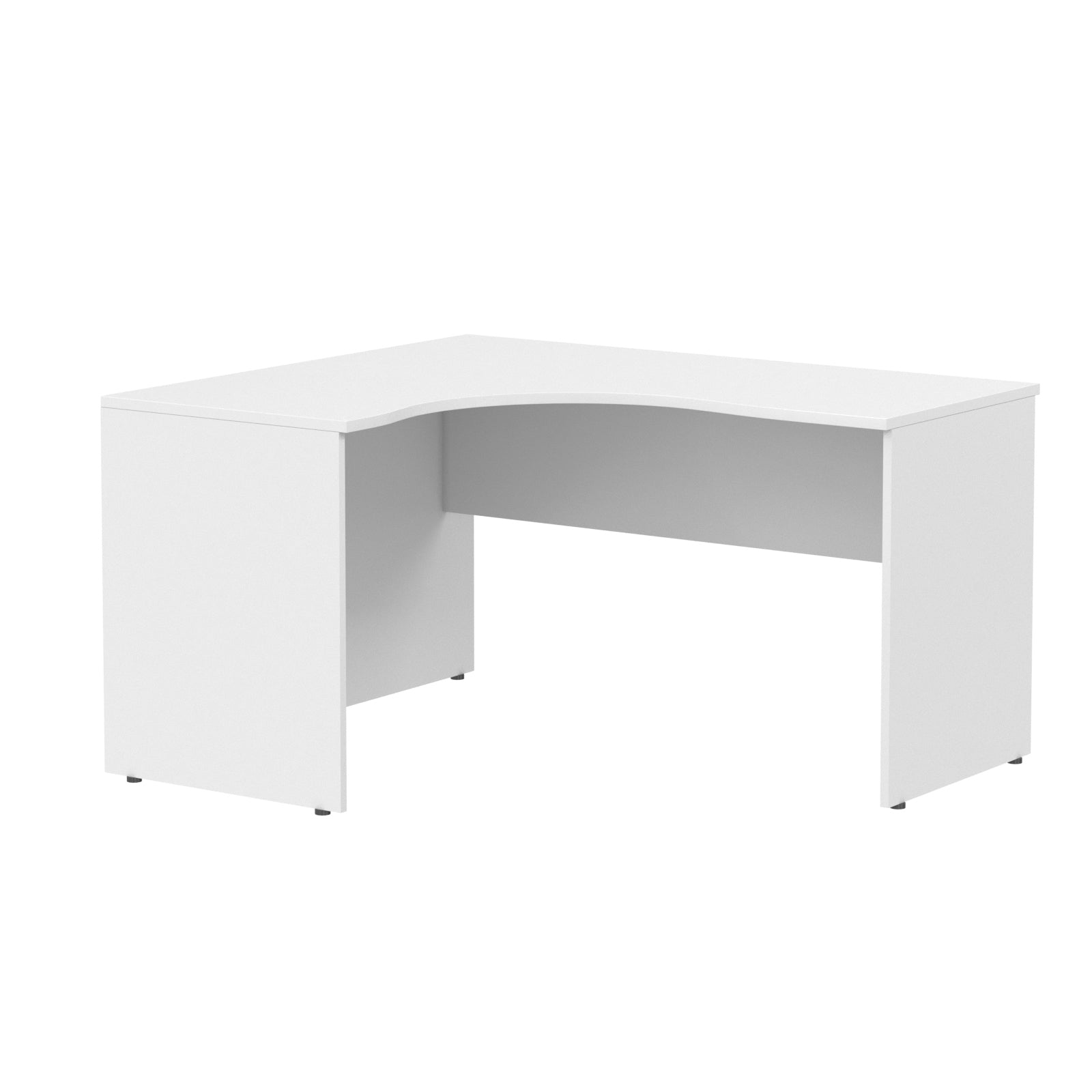 L SHAPE DESK, MADE IN E1 LAMINATE CHIPBOPARD,WITH WOODEN MODESTY PANEL AND LEGS by Treejar | Souqify
