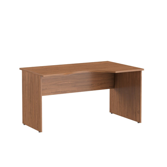 L SHAPE DESK, MADE IN E1 LAMINATE CHIPBOPARD,WITH WOODEN MODESTY PANEL AND LEGS by Treejar | Souqify