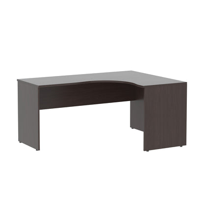 L SHAPE DESK, MADE IN E1 LAMINATE CHIPBOPARD,WITH WOODEN MODESTY PANEL AND LEGS by Treejar | Souqify