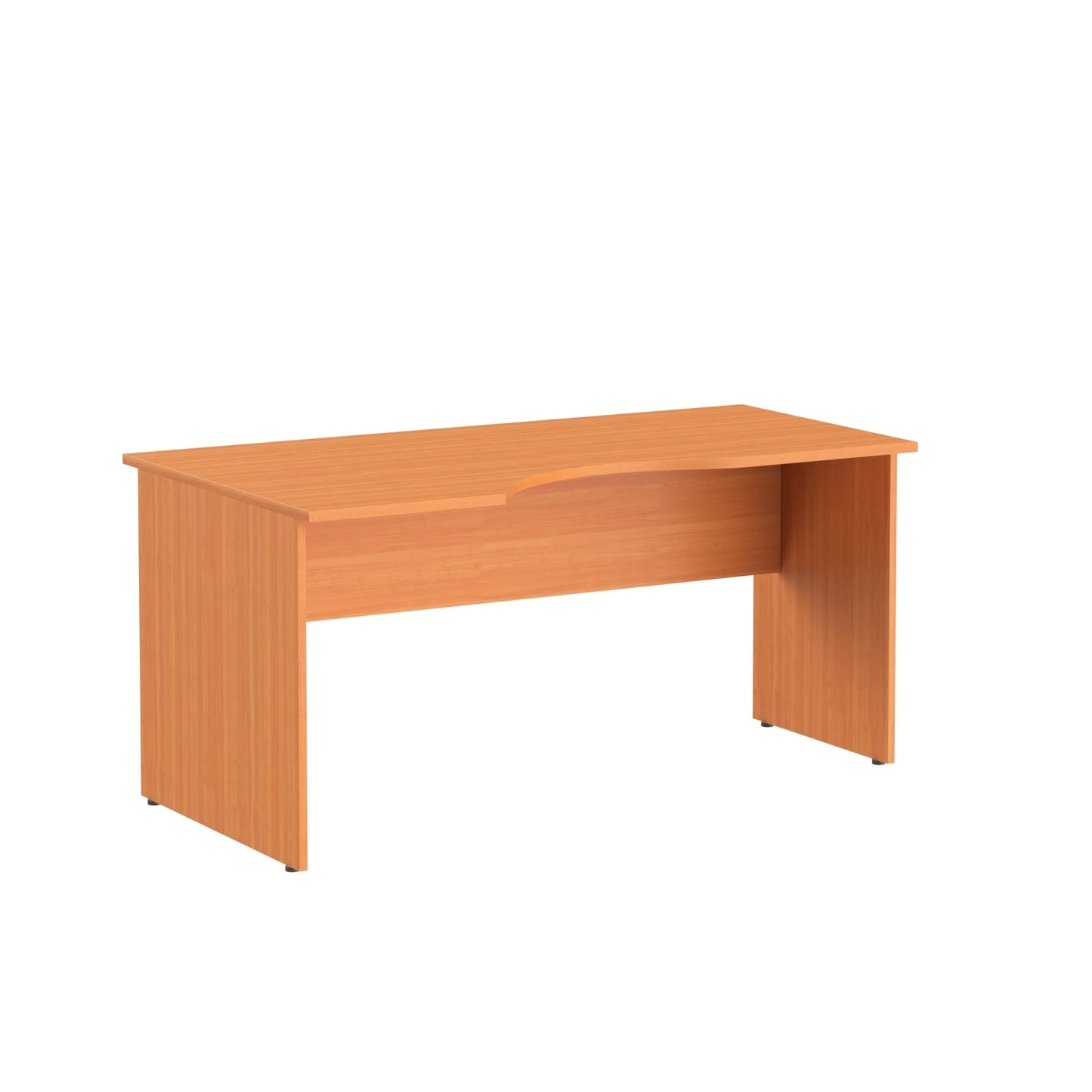 L SHAPE DESK, MADE IN E1 LAMINATE CHIPBOPARD,WITH WOODEN MODESTY PANEL AND LEGS by Treejar | Souqify