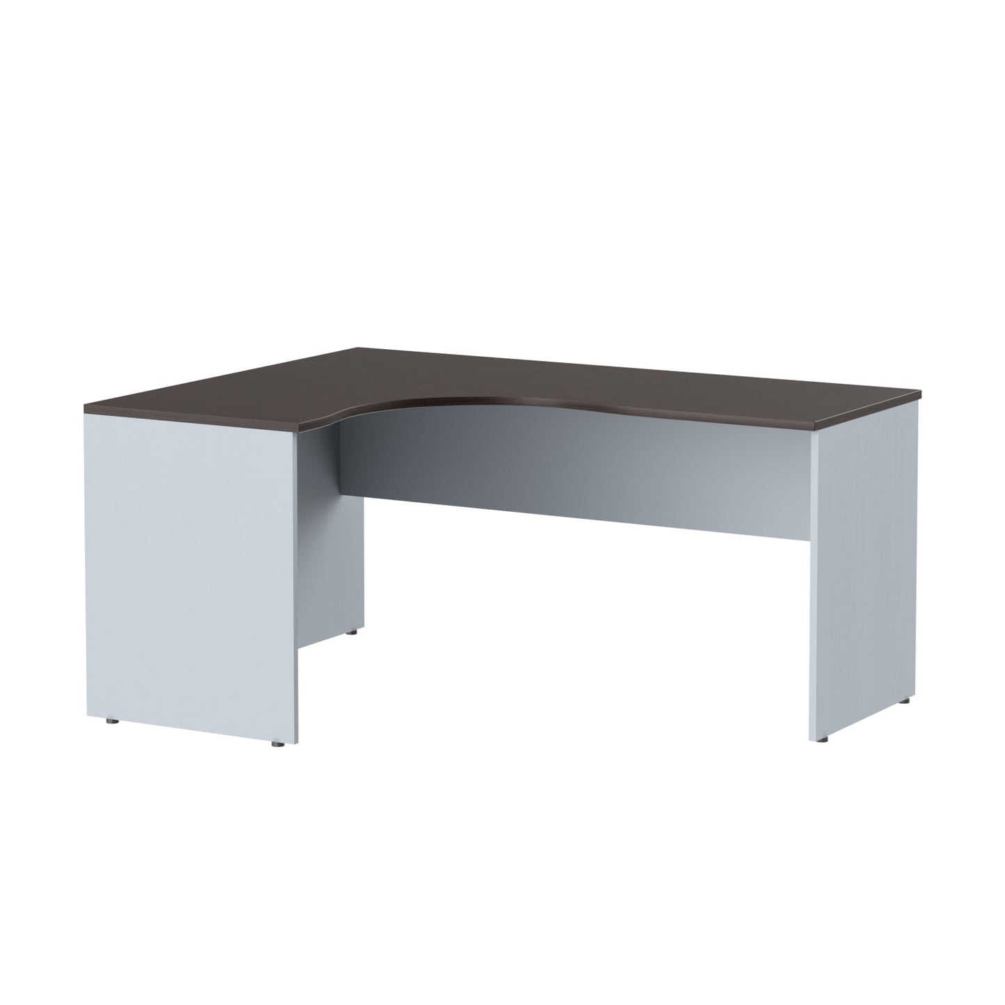 L SHAPE DESK, MADE IN E1 LAMINATE CHIPBOPARD,WITH WOODEN MODESTY PANEL AND LEGS by Treejar | Souqify