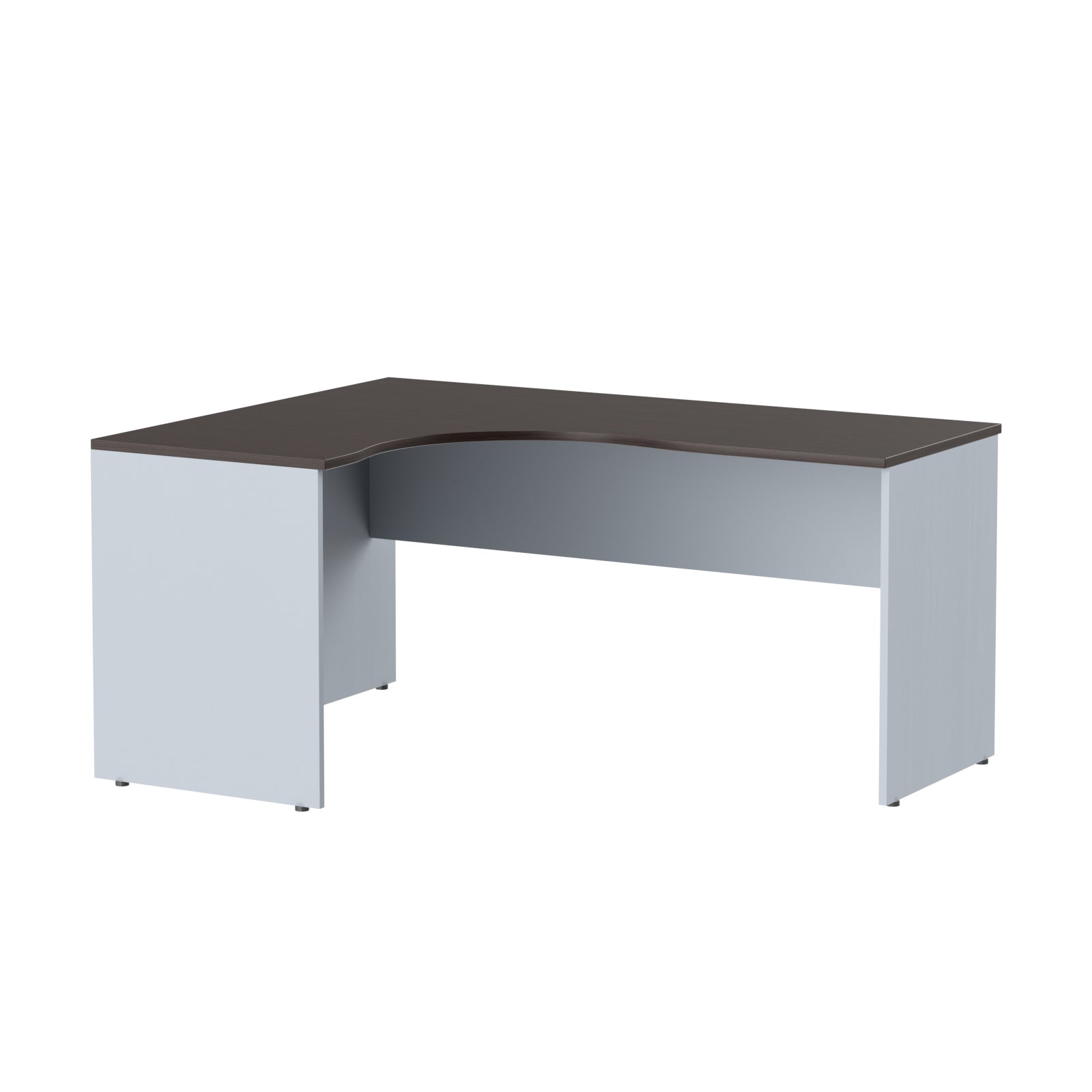 L SHAPE DESK, MADE IN E1 LAMINATE CHIPBOPARD,WITH WOODEN MODESTY PANEL AND LEGS by Treejar | Souqify