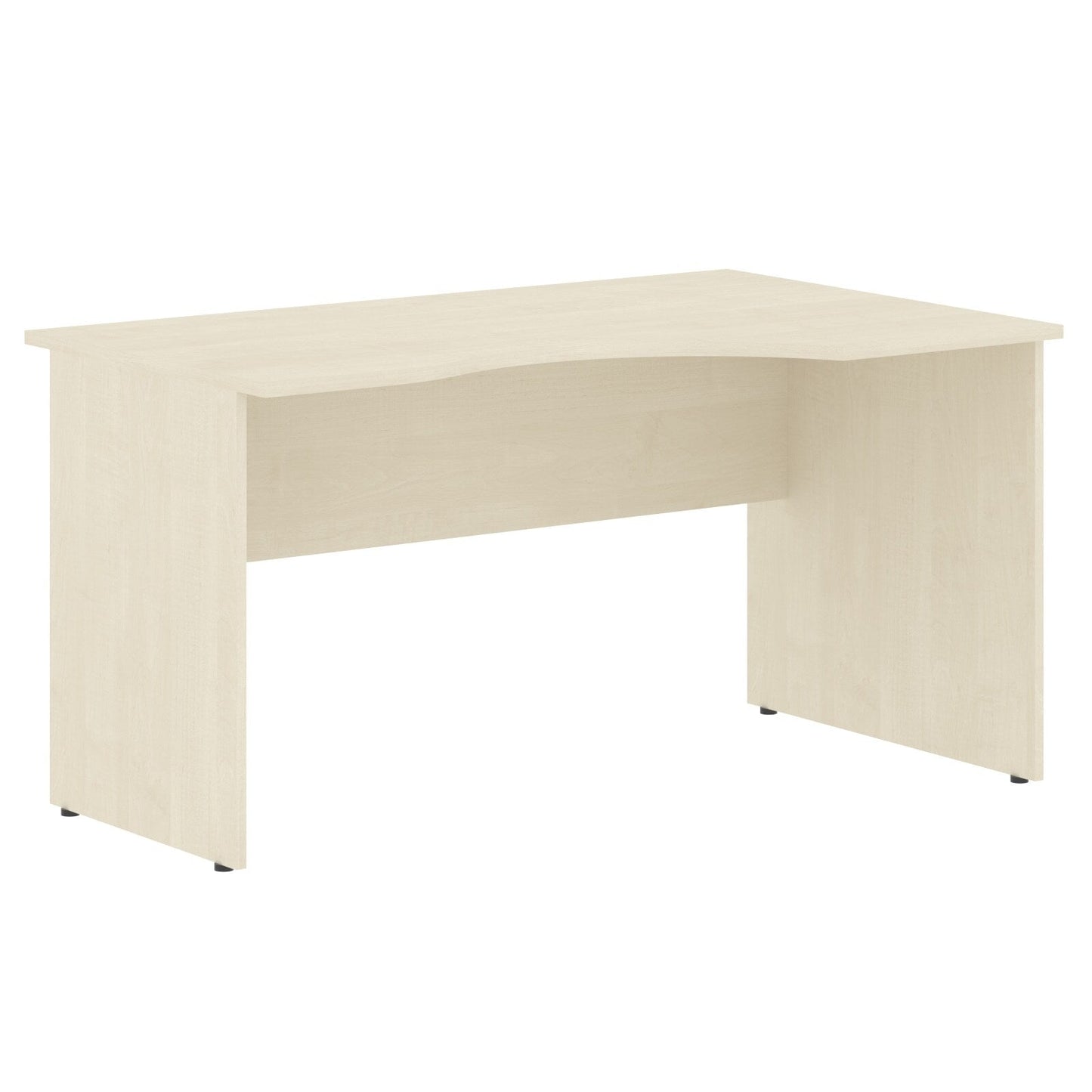 L SHAPE DESK, MADE IN E1 LAMINATE CHIPBOPARD,WITH WOODEN MODESTY PANEL AND LEGS by Treejar | Souqify