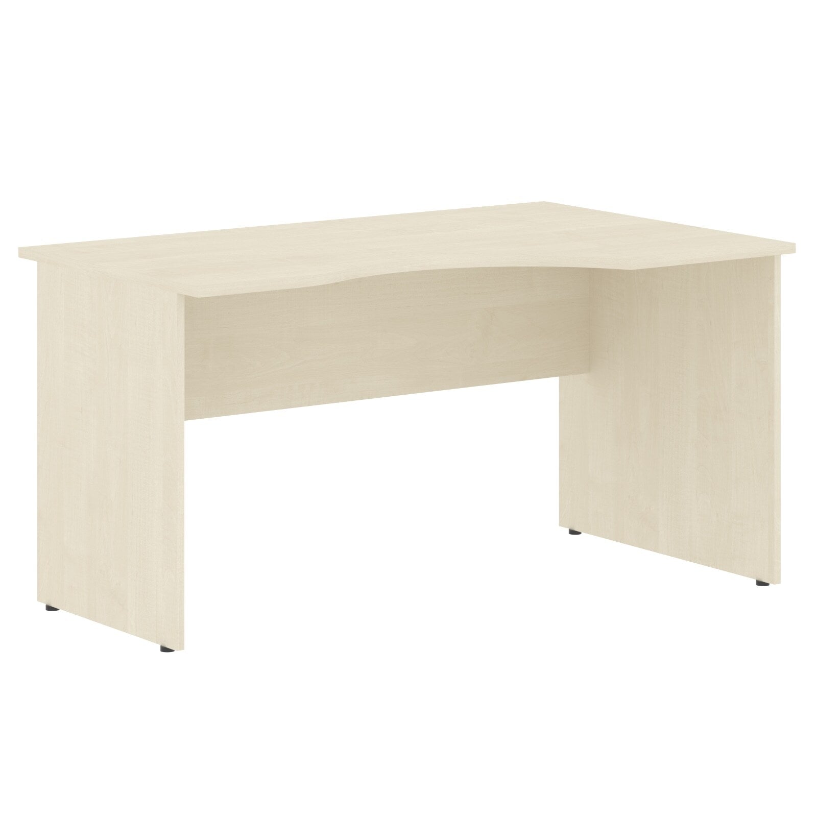 L SHAPE DESK, MADE IN E1 LAMINATE CHIPBOPARD,WITH WOODEN MODESTY PANEL AND LEGS by Treejar | Souqify