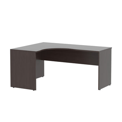 L SHAPE DESK, MADE IN E1 LAMINATE CHIPBOPARD,WITH WOODEN MODESTY PANEL AND LEGS by Treejar | Souqify