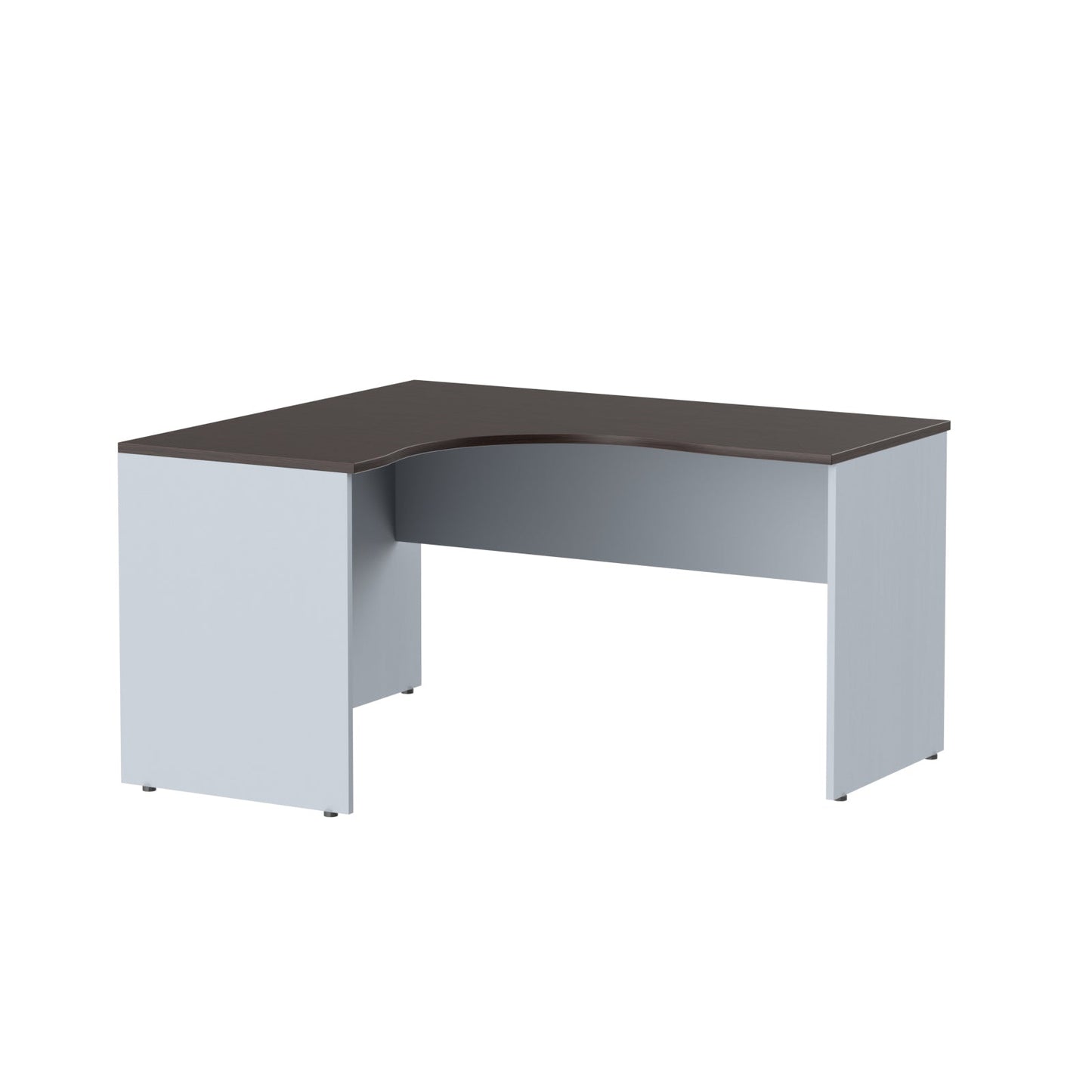 L SHAPE DESK, MADE IN E1 LAMINATE CHIPBOPARD,WITH WOODEN MODESTY PANEL AND LEGS by Treejar | Souqify