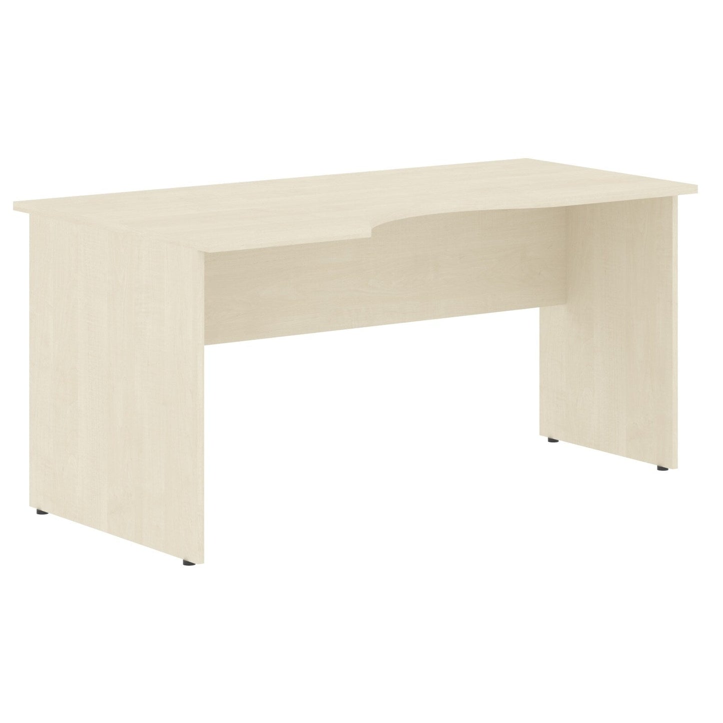 L SHAPE DESK, MADE IN E1 LAMINATE CHIPBOPARD,WITH WOODEN MODESTY PANEL AND LEGS by Treejar | Souqify