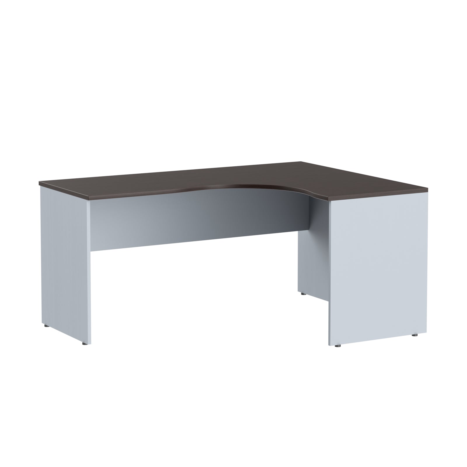 L SHAPE DESK, MADE IN E1 LAMINATE CHIPBOPARD,WITH WOODEN MODESTY PANEL AND LEGS by Treejar | Souqify