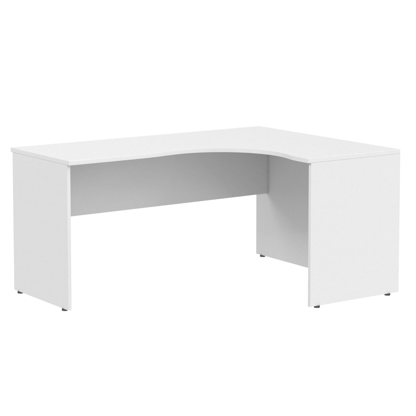 L SHAPE DESK, MADE IN E1 LAMINATE CHIPBOPARD,WITH WOODEN MODESTY PANEL AND LEGS by Treejar | Souqify