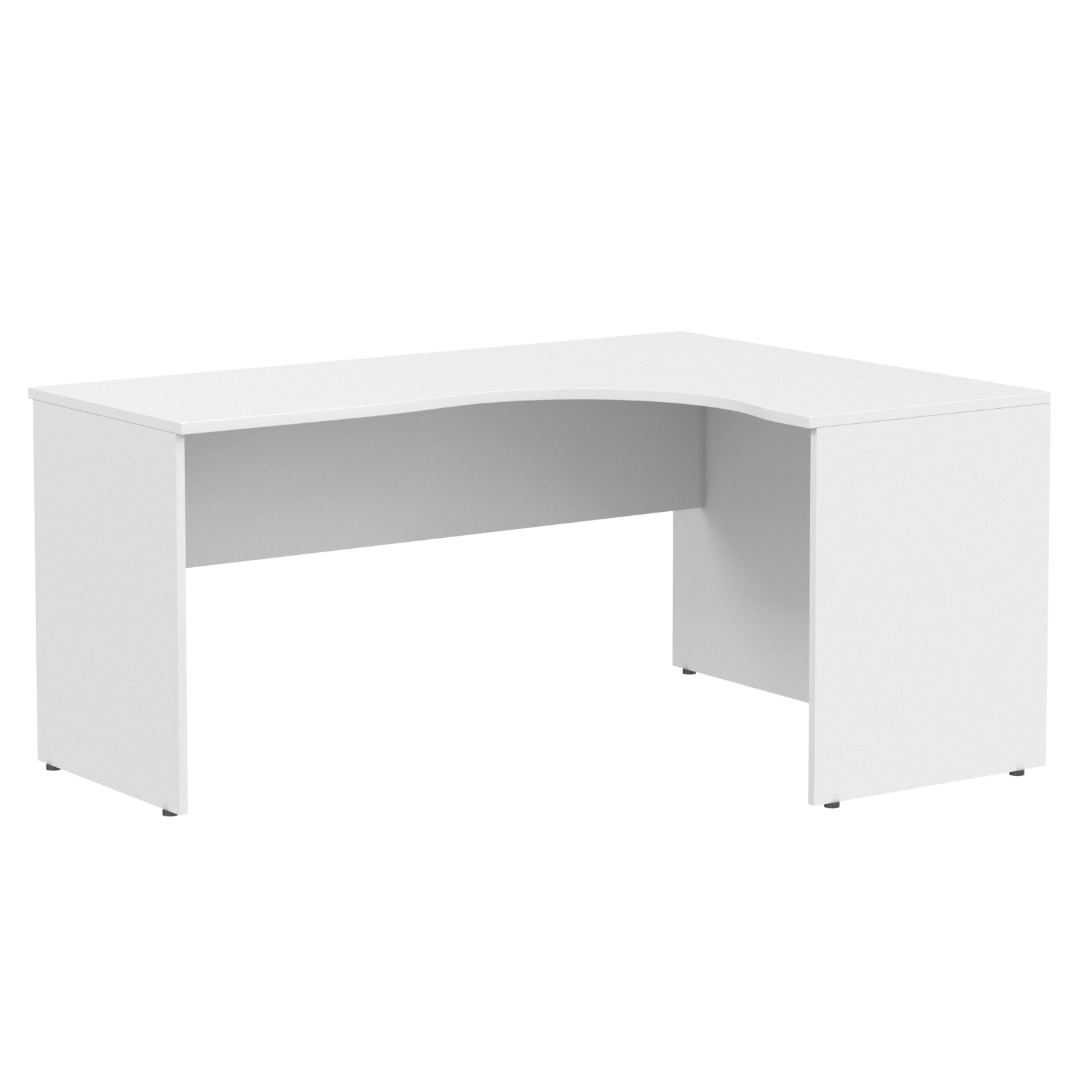 L SHAPE DESK, MADE IN E1 LAMINATE CHIPBOPARD,WITH WOODEN MODESTY PANEL AND LEGS by Treejar | Souqify