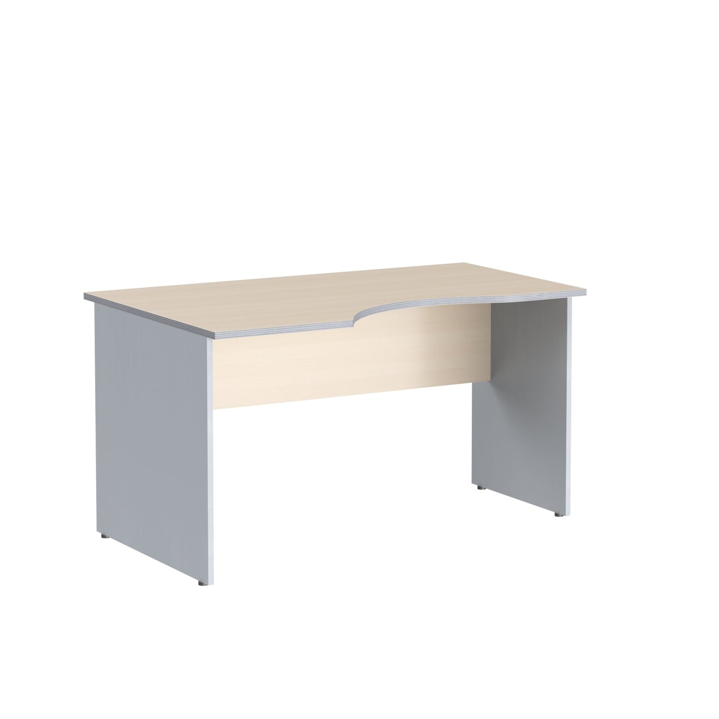 L SHAPE DESK, MADE IN E1 LAMINATE CHIPBOPARD,WITH WOODEN MODESTY PANEL AND LEGS by Treejar | Souqify