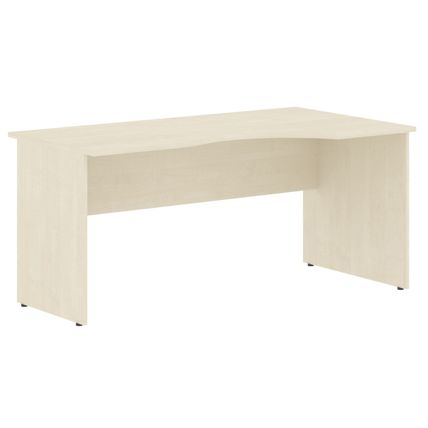L SHAPE DESK, MADE IN E1 LAMINATE CHIPBOPARD,WITH WOODEN MODESTY PANEL AND LEGS by Treejar | Souqify