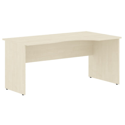 L SHAPE DESK, MADE IN E1 LAMINATE CHIPBOPARD,WITH WOODEN MODESTY PANEL AND LEGS by Treejar | Souqify