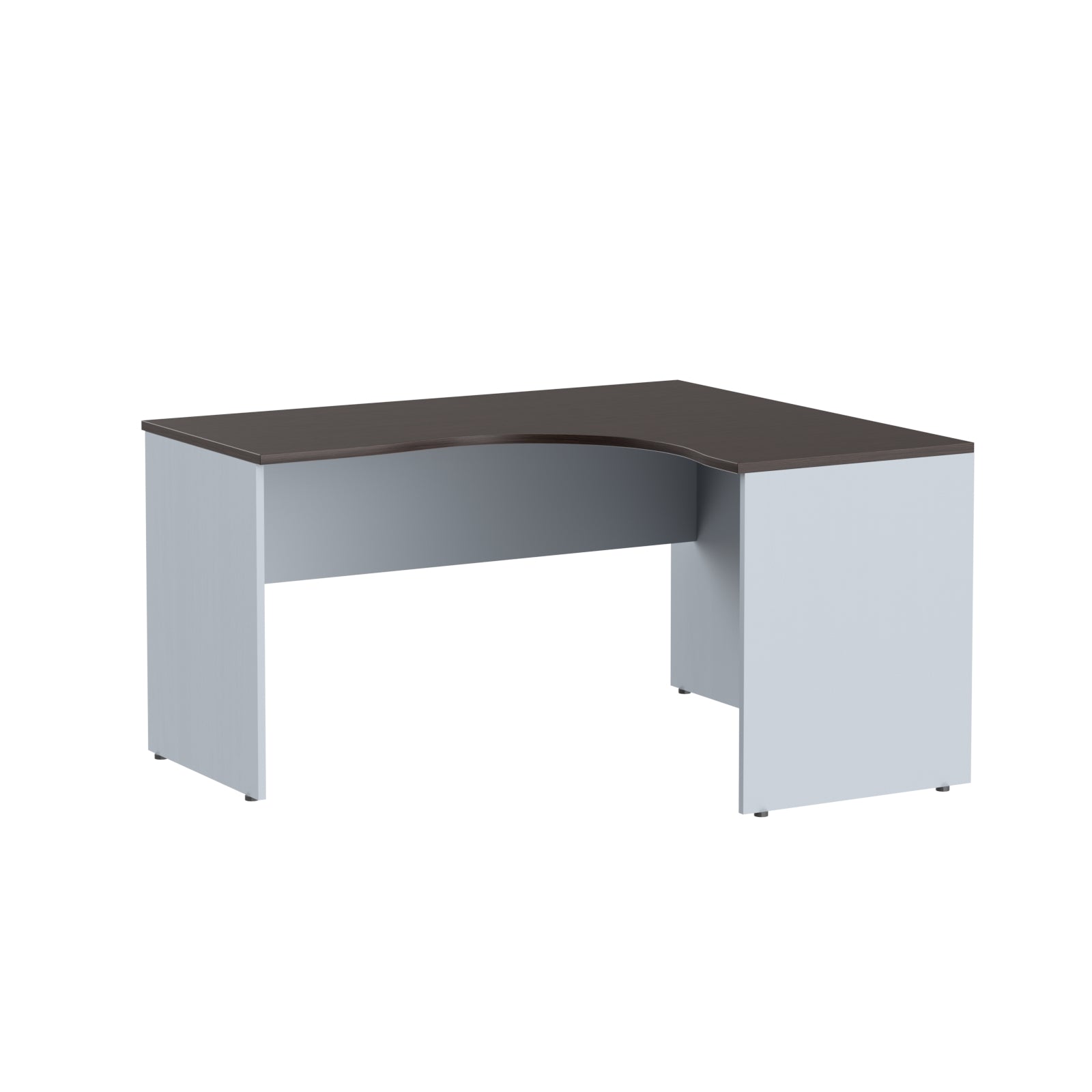 L SHAPE DESK, MADE IN E1 LAMINATE CHIPBOPARD,WITH WOODEN MODESTY PANEL AND LEGS by Treejar | Souqify