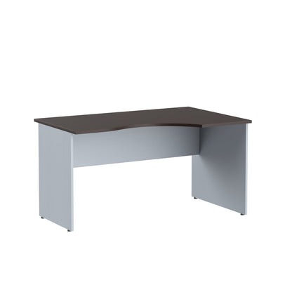 L SHAPE DESK, MADE IN E1 LAMINATE CHIPBOPARD,WITH WOODEN MODESTY PANEL AND LEGS by Treejar | Souqify