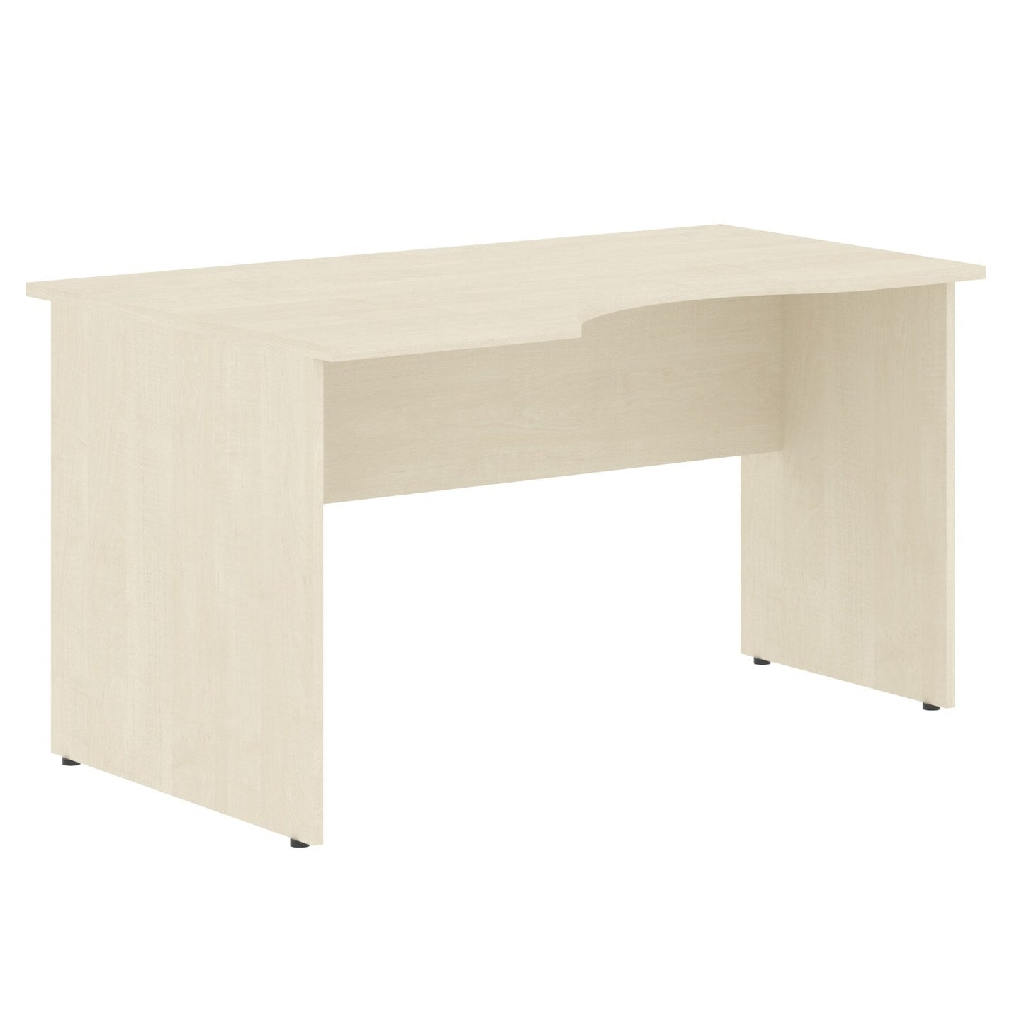L SHAPE DESK, MADE IN E1 LAMINATE CHIPBOPARD,WITH WOODEN MODESTY PANEL AND LEGS by Treejar | Souqify