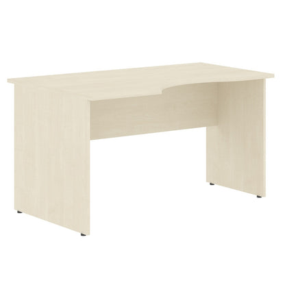 L SHAPE DESK, MADE IN E1 LAMINATE CHIPBOPARD,WITH WOODEN MODESTY PANEL AND LEGS by Treejar | Souqify
