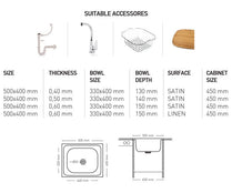 L001 LAY ON SERIES SINGLE BOWL KITCHEN SINK by Maykromluks | Souqify