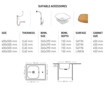 L003 LAY ON SERIES SINGLE BOWL KITCHEN SINK by Maykromluks | Souqify