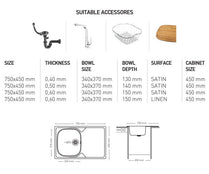 L005 LAY ON SERIES SINGLE BOWL KITCHEN SINK by Maykromluks | Souqify