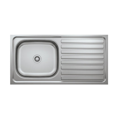 L013 LAY ON SERIES SINGLE BOWL KITCHEN SINK by Maykromluks | Souqify