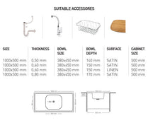 L014 LAY ON SERIES SINGLE BOWL KITCHEN SINK by Maykromluks | Souqify