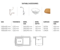 L015 LAY ON SERIES SINGLE BOWL KITCHEN SINK by Maykromluks | Souqify