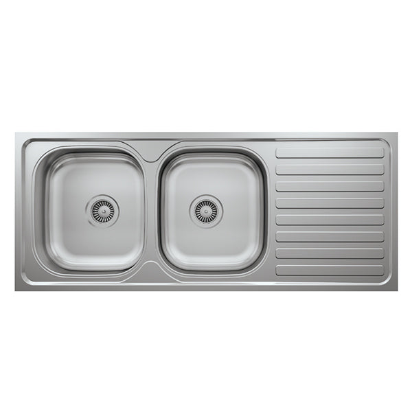 L017 LAY ON SERIES DOUBLE BOWLS KITCHEN SINK by Maykromluks | Souqify
