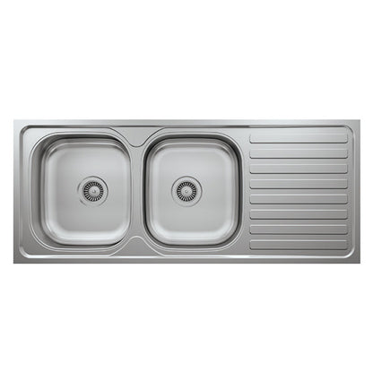 L017 LAY ON SERIES DOUBLE BOWLS KITCHEN SINK by Maykromluks | Souqify