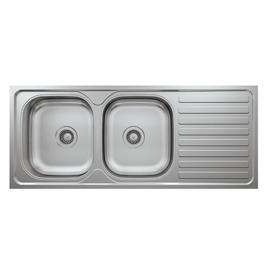 L017 LAY ON SERIES DOUBLE BOWLS KITCHEN SINK by Maykromluks | Souqify