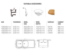 L017 LAY ON SERIES DOUBLE BOWLS KITCHEN SINK by Maykromluks | Souqify