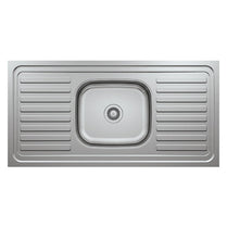 L018 LAY ON SERIES SINGLE BOWL KITCHEN SINK by Maykromluks | Souqify