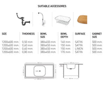 L018 LAY ON SERIES SINGLE BOWL KITCHEN SINK by Maykromluks | Souqify