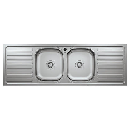 L021 LAY ON SERIES DOUBLE BOWLS KITCHEN SINK by Maykromluks | Souqify