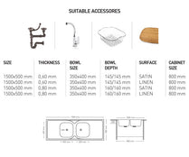 L021 LAY ON SERIES DOUBLE BOWLS KITCHEN SINK by Maykromluks | Souqify