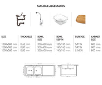 L022 LAY ON SERIES DOUBLE BOWLS KITCHEN SINK by Maykromluks | Souqify