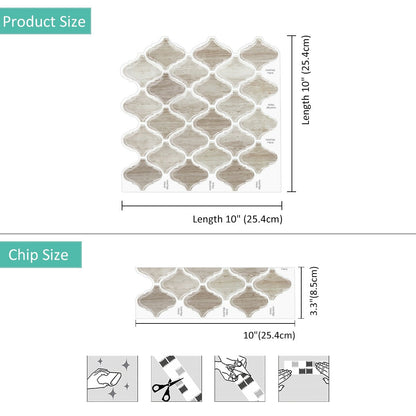 Lantern Brown Marble Vinyl Tile by Vivid Tiles | Souqify
