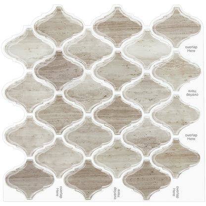 Lantern Brown Marble Vinyl Tile by Vivid Tiles | Souqify